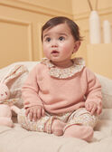 Ensemble haut, pantalon et chaussettes bois de rose LOELYS / 24H0CF11ENS312