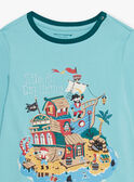 Ensemble pyjama bleu motif pirate enfant garçon CAPIRAGE / 22E5PG45PYJC215