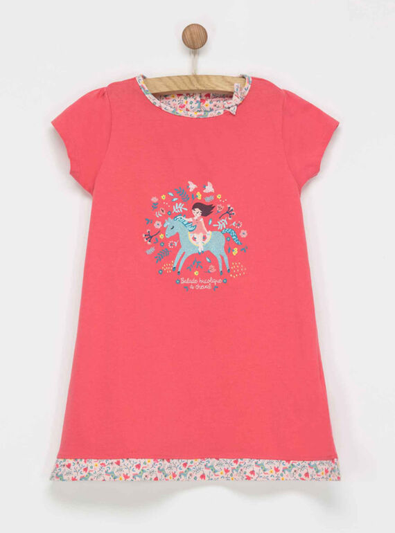 Chemise de nuit corail foncé NEGOUETTE / 18E5PFN1CHN419