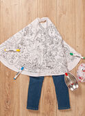 Œuf de Pâques rose pâle et cape à colorier enfant fille TUTUETTE 1 / 20E2PFU1CPO000