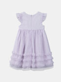 Robe parme en tulle KREVETTE / 24E2PFL2ROB320