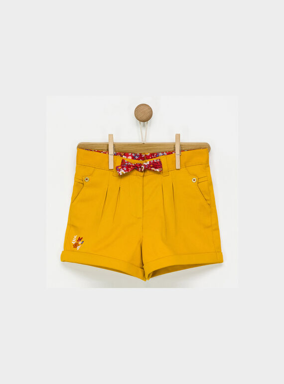 Short jaune PABYFETTE / 18H2PF41SHO109