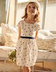 Robe écrue à fleurs FREDONETTE / 23E2PFI1ROB005