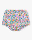 Blouse et bloomer ciel à imprimé fleuri et à rayures FASOLAL / 23E1BFS1ENS020