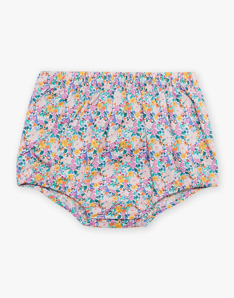 Blouse et bloomer ciel à imprimé fleuri et à rayures FASOLAL / 23E1BFS1ENS020