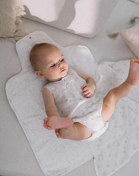 Matelas à langer de voyage vanille pliable et à imprimé animaux FULOULOU / 23E0AGY1ACD114