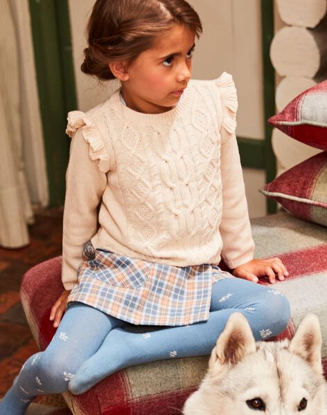 Pull écru en maille torsadée DIAPULETTE / 22H2PFY1PUL808