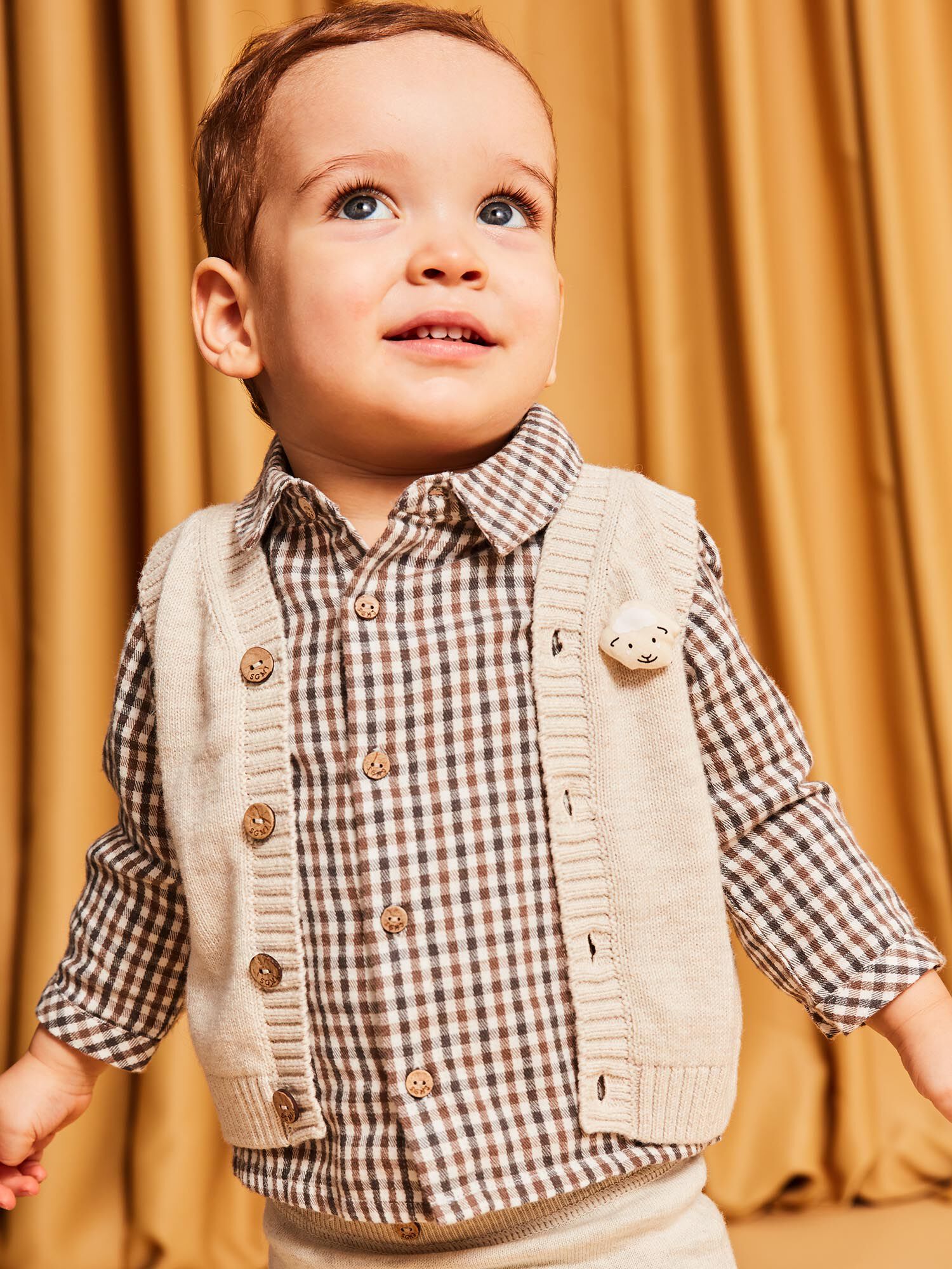 Pull sans manche top bébé garçon