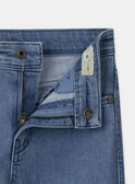 Jean cargo bleu Garçon NUJINAGE / 25H3PGQ1JEAP269