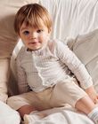 Chemise à rayures beige et bleu FAEDDY / 23E1BGI1CHMC218