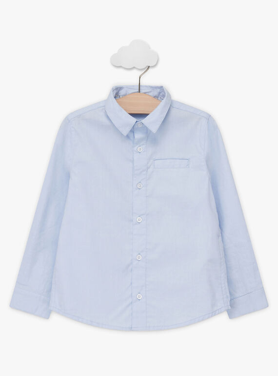 Chemise oxford bleue nœud papillon enfant garçon TIBOAGE / 20E3PGJ4CHM020