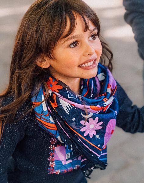 Foulard Camille Witt imprimé toits de Paris DOFOULETTE / 22H4PFT1ECH705