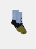 Chaussettes tricolore avec chien Garçon NUBOULAGE / 25H4PGQ1SOQC237