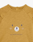T-shirt moutarde à manches longues DANABIL / 22H1BGU1TML812