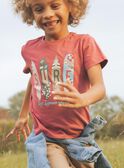 T-shirt rouge thème surf FISURFAGE / 23E3PGD2TMC303