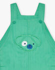 Salopette courte vert pistache en herringbone FAMARTIN / 23E1BGN1SAC610