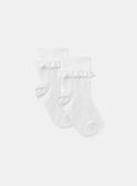 Chaussettes côtelées dentelle KRESOZETTE / 24E4PFL1SOB001