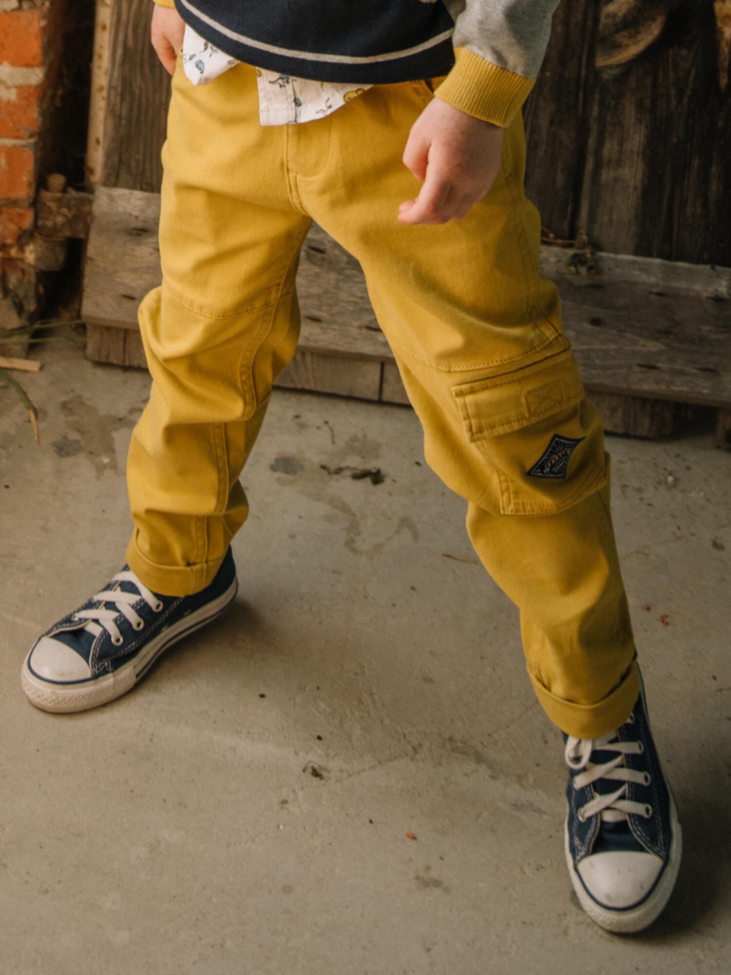 Pantalon shop cargo jaune