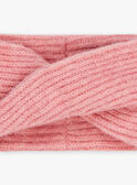 Snood vieux rose en tricot FIMALICE / 23E4BF51SNO817