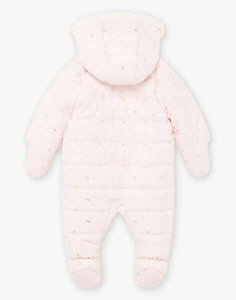 Combi Pilote Rose A Imprime Feuille Doree Bebe Fille Achat En Ligne Manteau Parka Et Veste Sergentmajor
