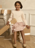 Robe bi-matière rose LOIROBETTE / 24H2PFU2ROB301