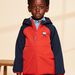 Blouson rouge à capuche
