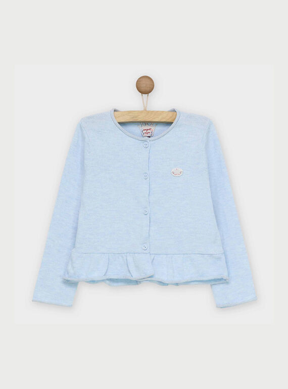 Cardigan bleu ciel RABIBETTE / 19E2PF42CAR020
