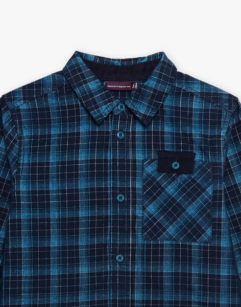 Chemise en velours à carreaux DUCHECAGE / 22H3PGY1CHM714