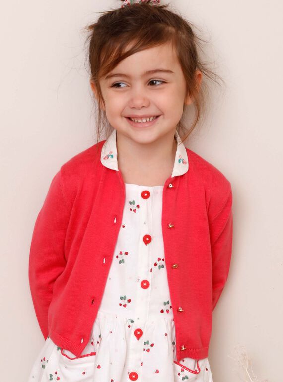 Cardigan rose col claudine ZOPAETTE / 21E2PFJ1CARD323