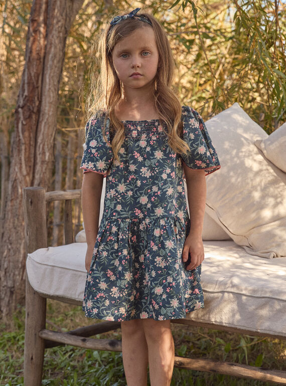 Robe fleurie à volants MIROBETTE / 25E2PF93ROB714