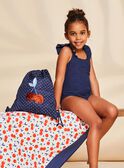 Sac à dos bleu marine à pois blancs FRYSAKETTE / 23E4PFL1BES070