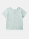 T-shirt à Manches Courtes Imprimé Tortue Turquoise pâle KAVIRGIL / 24E1BGR1TEE203