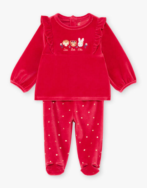 Ensemble Pyjama Manches Longues Rose Framboise A Motifs Animaux Bebe Fille Achat En Ligne Pyjama Et Grenouillere Sergentmajor