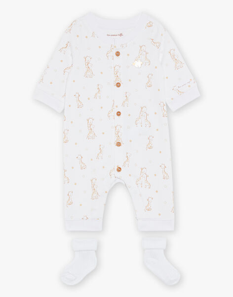 Body et chausettes écrus Girafe FOUSSENOU / 23E0CM71ENS000