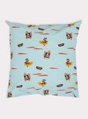 Parure de lit bleu turquoise motif pirate  TIPARURPIR / 20EZEN74PLCC218