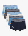Lot de 5 boxers en coton biologique DEMAINAGE / 22H5PG41BOX705