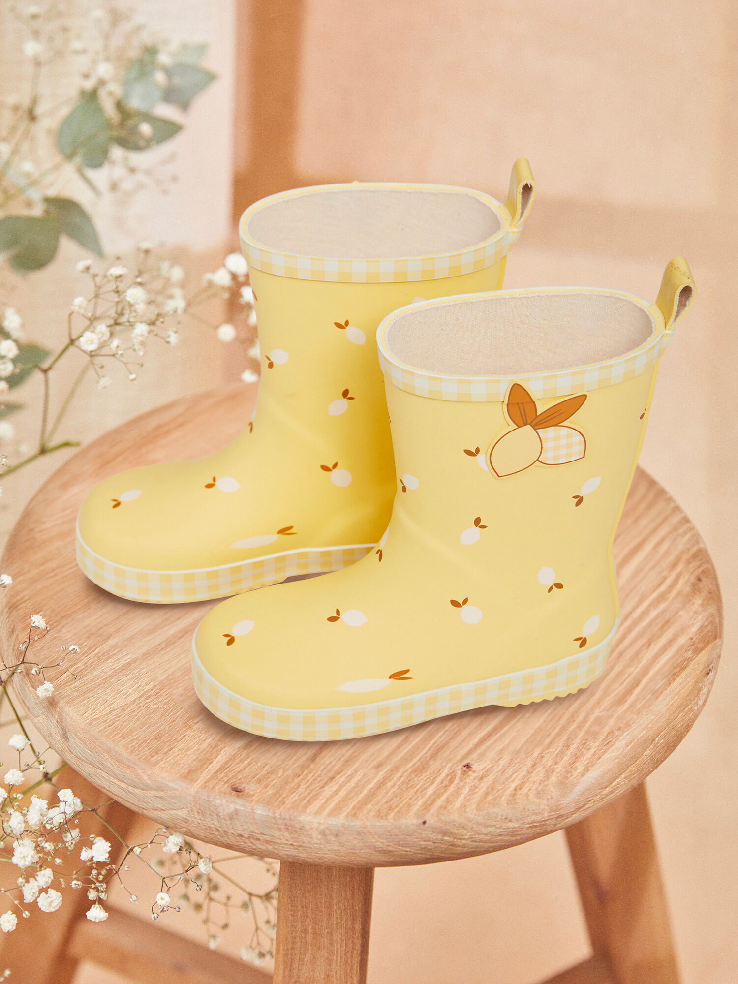 Bottes de pluie imprime citron Fille Sergent Major