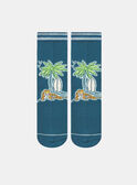 Chaussettes bleues imprimées KROFOAGE / 24E4PGE1SOQC241