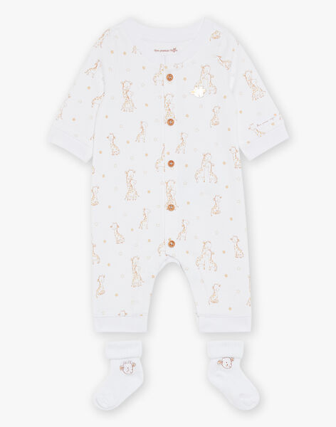 Body et chausettes écrus Girafe FOUSSENOU / 23E0CM71ENS000