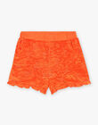 Short orange en éponge FLYSHOETTE / 23E2PFR1SHO407