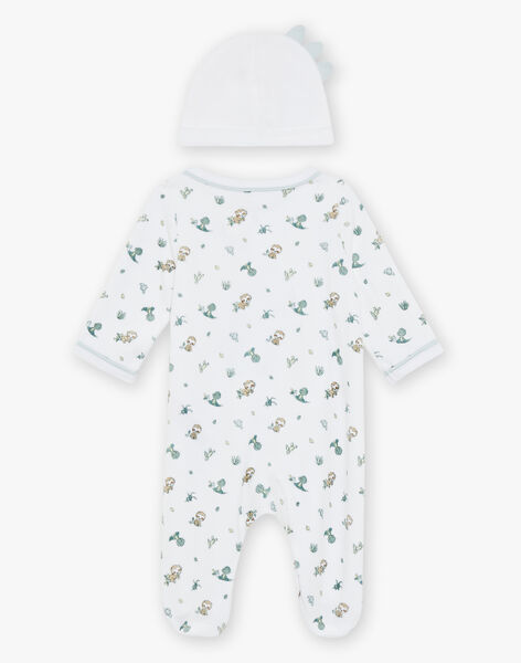 Pyjama et bonnet en velours écru FOUAD_B / 23E0NG71GRE000