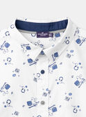 Chemise écrue à imprimé musical LEPRINAGE / 24H3PGJ1CHM000