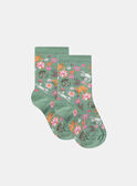 Chaussettes jacquard animation chats et fleurs KOSSEF / 24E4FFP1SOQG606