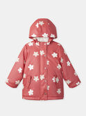 Imperméable rose imprimé fleurs Fille NINOUETTE / 25H2PFE1IMP404