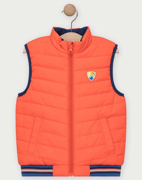 Doudoune Sans Manche Reversible Orange Et Bleu Garcon Les Jours Fleuris Enfant Sergentmajor