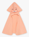 Pyjama deux pièces orange pâle en coton avec cape tête de panthère FLOPOETTE 1 / 23E5PF43PYTE402