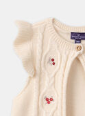 Gilet sans manches brodé LAPAULINE / 24H1BFR1CSM001