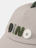 Casquette beige broderie "dino" MAGILBERT / 25E4BG91CHAP272