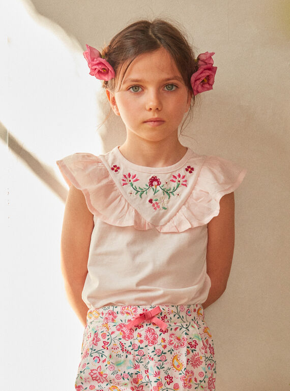 Tee Shirt Manches Courtes Rose KLETETTE / 24E2PFO2TMCD319