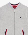 Gilet gris chiné dinosaure DICARDAGE1 / 22H3PGQ2GIL943